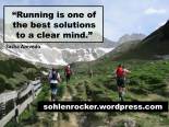 “Running is one of the best solutions to a clear mind.” - Sasha Azevedo -
